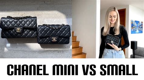 chanel mini flap vs small|chanel mini flap review.